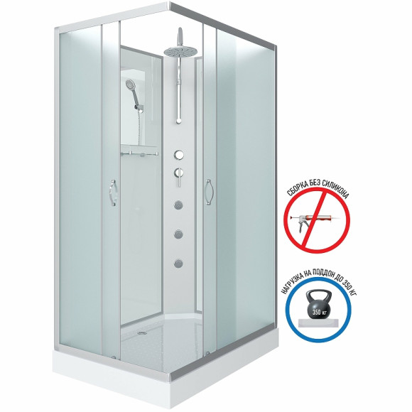 Душевая кабина Niagara Classic 90х70 NG-43975-14QBKTG с гидромассажем