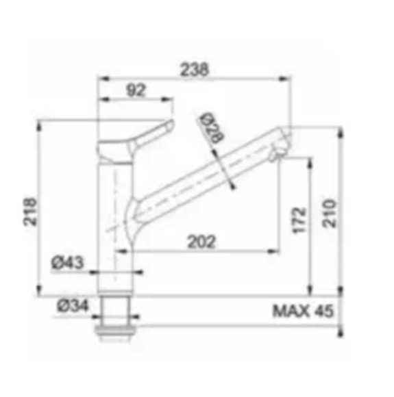 Смеситель для кухни Webert Master MS920102015 Хром