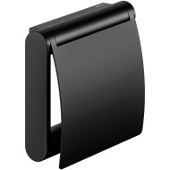 Держатель туалетной бумаги Keuco Plan 14960 370000 с крышкой Черный матовый Держатель туалетной бумаги Keuco Plan 14960 370000 с крышкой Черный матовый