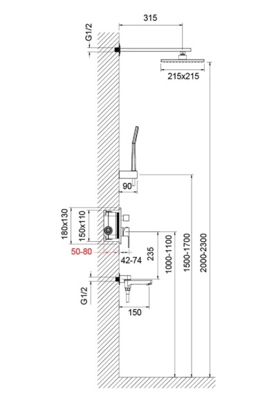 Душевая система Timo Selene SX-3069/03SM Черный