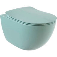 Унитаз Creavit Free FE322-11NY00E-0000 подвесной Зеленый нил без сиденья Унитаз Creavit Free FE322-11NY00E-0000 подвесной Зеленый нил без сиденья