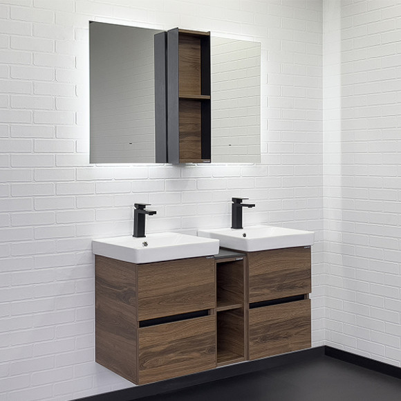 Подвесной шкаф Comforty Дартфорд 20 00-00013693 Дуб темно-коричневый Подвесной шкаф Comforty Дартфорд 20 00-00013693 Дуб темно-коричневый