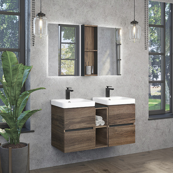 Подвесной шкаф Comforty Дартфорд 20 00-00013693 Дуб темно-коричневый Подвесной шкаф Comforty Дартфорд 20 00-00013693 Дуб темно-коричневый