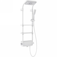Душевая система AQUAme AQM8003W с термостатом Белая матовая