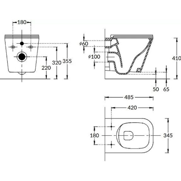 Унитаз Kerama Marazzi Cubo CU.wc.02 подвесной с сиденьем Микролифт