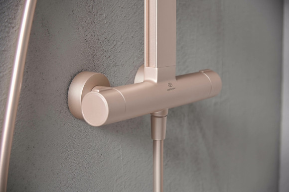 Душевая система Ideal Standard Alu+ BD583RO с термостатом Rose Душевая система Ideal Standard Alu+ BD583RO с термостатом Rose