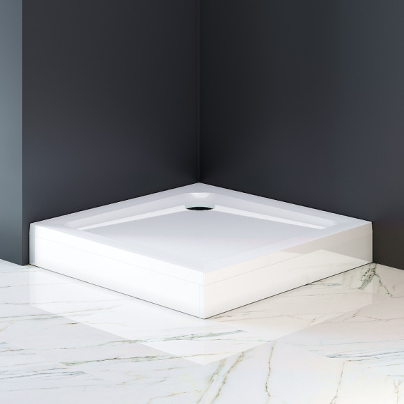 Поддон для душа из ABS-пластика AM.PM Gem 90x90 W90T-403-090W без антискользящего покрытия Поддон для душа из ABS-пластика AM.PM Gem 90x90 W90T-403-090W без антискользящего покрытия