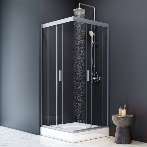 Поддон для душа из ABS-пластика AM.PM Gem 90x90 W90T-403-090W без антискользящего покрытия Поддон для душа из ABS-пластика AM.PM Gem 90x90 W90T-403-090W без антискользящего покрытия