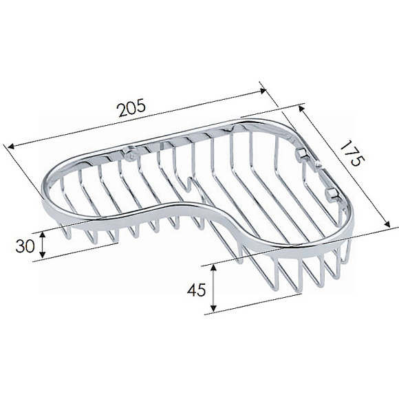 Полка корзина Remer RB273CR Хром Полка корзина Remer RB273CR Хром