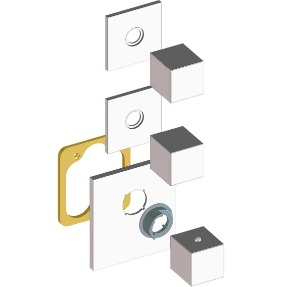 Смеситель для душа Bossini Outlets Z032203.030 с термостатом Хром Смеситель для душа Bossini Outlets Z032203.030 с термостатом Хром