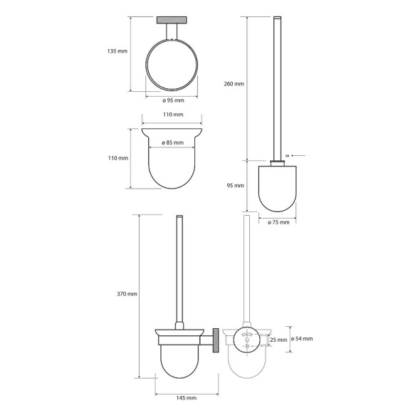 Ершик для унитаза Bemeta Stella 166113012 Хром