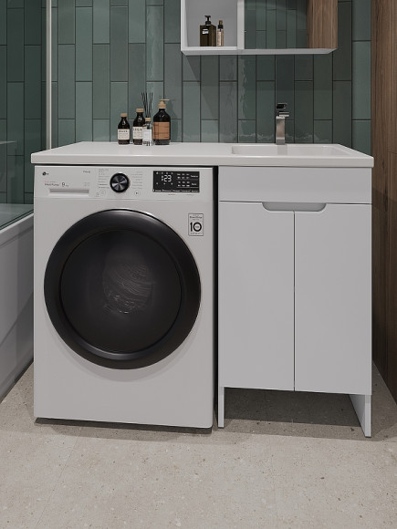 Тумба с раковиной Orange Sistema 110 R STD-110TUW+RAR Белая Тумба с раковиной Orange Sistema 110 R STD-110TUW+RAR Белая