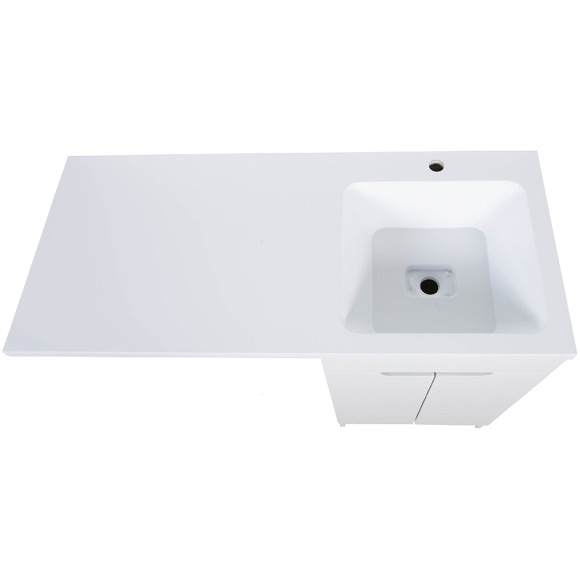 Тумба с раковиной Orange Sistema 110 R STD-110TUW+RAR Белая Тумба с раковиной Orange Sistema 110 R STD-110TUW+RAR Белая