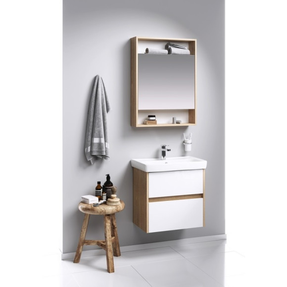 Тумба под раковину Aqwella Сити Т6м/DB 60 CI0106DB Дуб балтийский