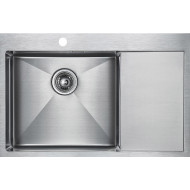 Кухонная мойка Paulmark Velten 78F L PM807851-BSL Брашированная сталь Кухонная мойка Paulmark Velten 78F L PM807851-BSL Брашированная сталь