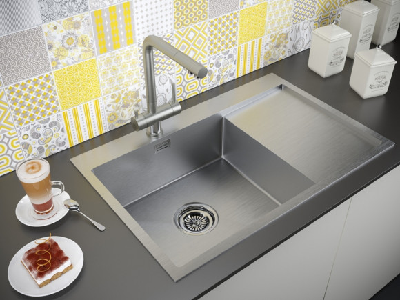 Кухонная мойка Paulmark Velten 78F L PM807851-BSL Брашированная сталь Кухонная мойка Paulmark Velten 78F L PM807851-BSL Брашированная сталь