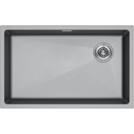 Кухонная мойка Paulmark Lumi 74 UNI-Skew LU74SK-GRM Серый металлик