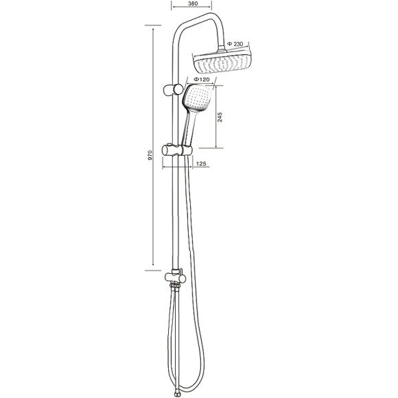 Душевая система Orange O-Shower OW04 Хром Душевая система Orange O-Shower OW04 Хром