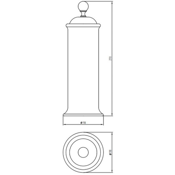 Контейнер для хранения Migliore Provance 17662 Хром Белый