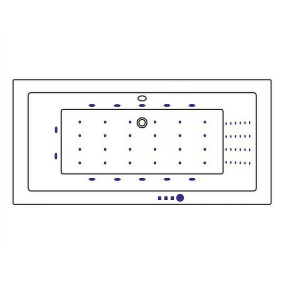 Акриловая ванна Whitecross Savia Duo 170x80 0103.170080.100.NANO.GL с гидромассажем Акриловая ванна Whitecross Savia Duo 170x80 0103.170080.100.NANO.GL с гидромассажем