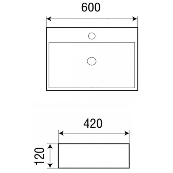 Раковина Grossman 60 GR-3036 Белая Раковина Grossman 60 GR-3036 Белая