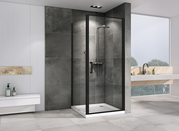 Душевой уголок Abber Sonnenstrand 80x100 AG04080B-S100B профиль Черный стекло прозрачное Душевой уголок Abber Sonnenstrand 80x100 AG04080B-S100B профиль Черный стекло прозрачное