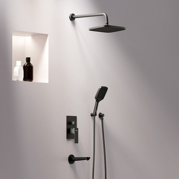 Душевая система Damixa Gala 953510300 Черная матовая Душевая система Damixa Gala 953510300 Черная матовая