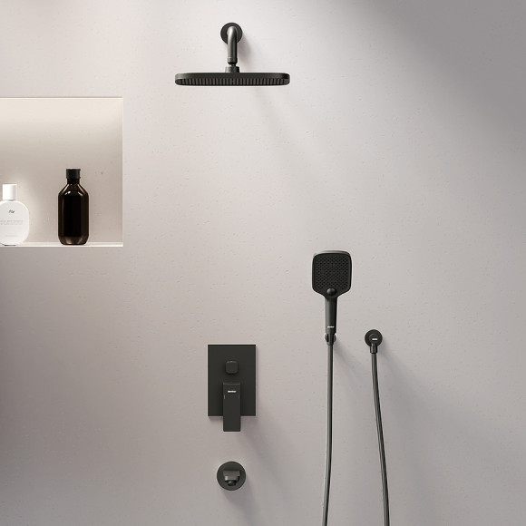 Душевая система Damixa Gala 953510300 Черная матовая Душевая система Damixa Gala 953510300 Черная матовая