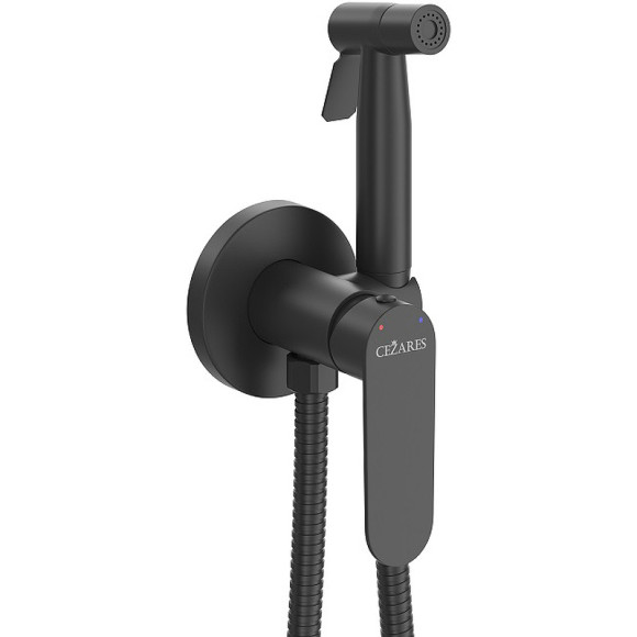 Гигиенический душ со смесителем Cezares Stylus STYLUS-DIF-NOP Черный матовый Гигиенический душ со смесителем Cezares Stylus STYLUS-DIF-NOP Черный матовый