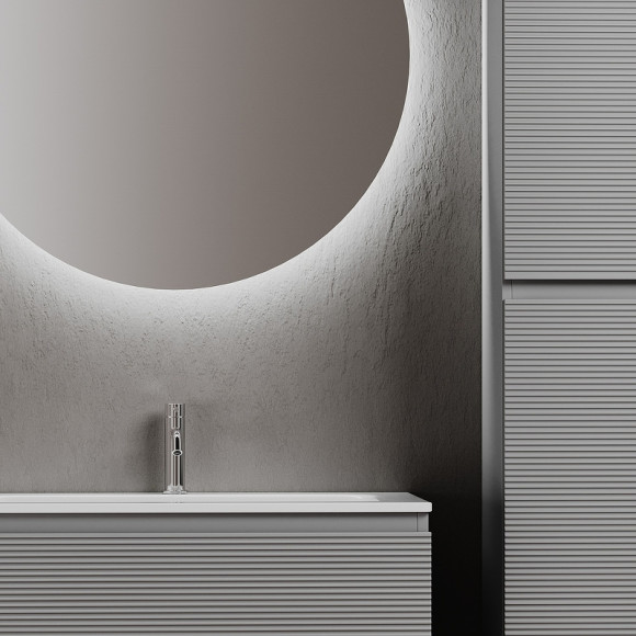 Тумба под раковину Sancos Folk 80 FL80ES подвесная Ergraut soft