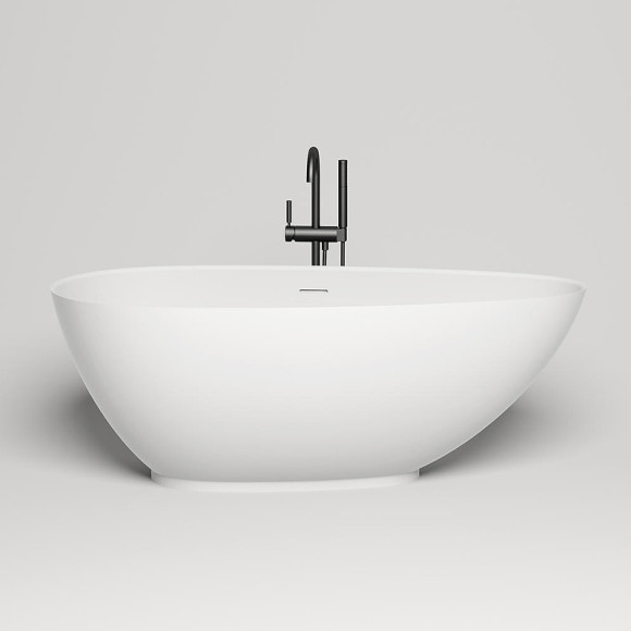 Ванна из искусственного камня Salini Paola 172х82 101512SM Белая матовая Ванна из искусственного камня Salini Paola 172х82 101512SM Белая матовая