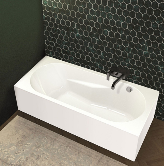 Акриловая ванна Riho Lazy 170х75 L B080005005 (BD8000500000000) без гидромассажа