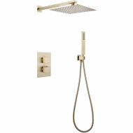 Душевая система Abber Daheim AF8251G с термостатом Золото матовое Душевая система Abber Daheim AF8251G с термостатом Золото матовое