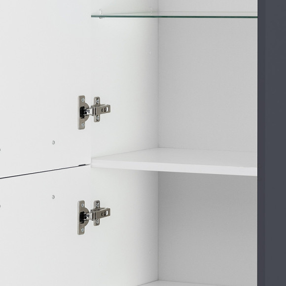 Шкаф пенал Cezares Eco 40 ECO-1500-2A-SC-GR-P подвесной Grafito