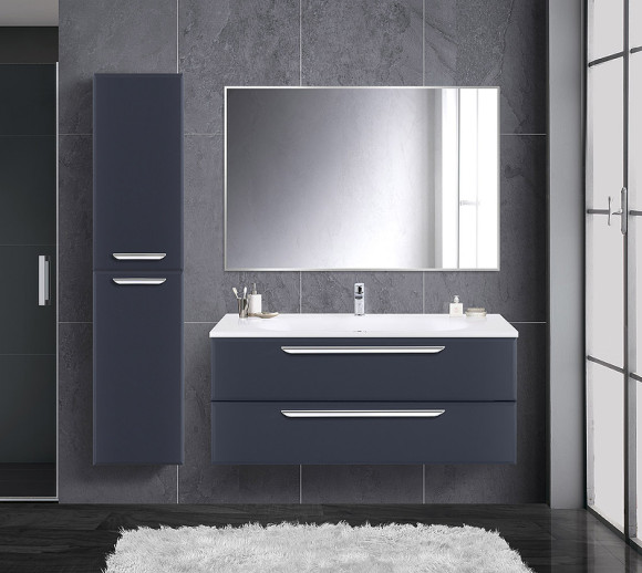 Шкаф пенал Cezares Eco 40 ECO-1500-2A-SC-GR-P подвесной Grafito