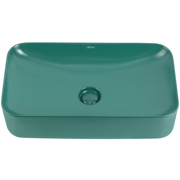 Раковина-чаша Abber Rechteck 61 AC2204MBG Зеленая матовая Раковина-чаша Abber Rechteck 61 AC2204MBG Зеленая матовая