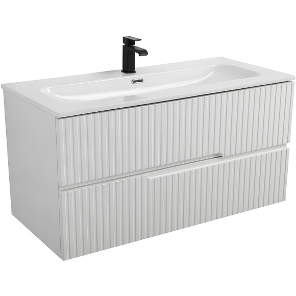 Тумба под раковину Cezares Duet-N 100 DUET-N-1000-2C-SO-BO подвесная Bianco Opaco