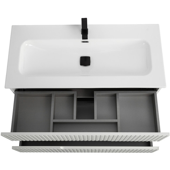 Тумба под раковину Cezares Duet-N 100 DUET-N-1000-2C-SO-BO подвесная Bianco Opaco