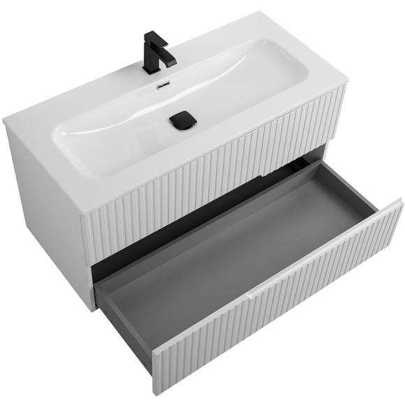 Тумба под раковину Cezares Duet-N 100 DUET-N-1000-2C-SO-BO подвесная Bianco Opaco