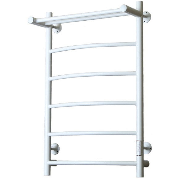 Электрический полотенцесушитель Тругор ПЭК 5П СП 80x50 с полкой Белый Электрический полотенцесушитель Тругор ПЭК 5П СП 80x50 с полкой Белый
