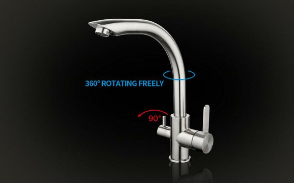 Смеситель для кухни Gappo G4399 Нержавеющая сталь