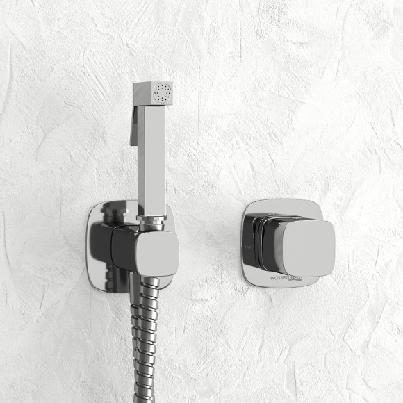 Гигиенический душ со смесителем WasserKRAFT Naab A8651.326.057.136 Хром