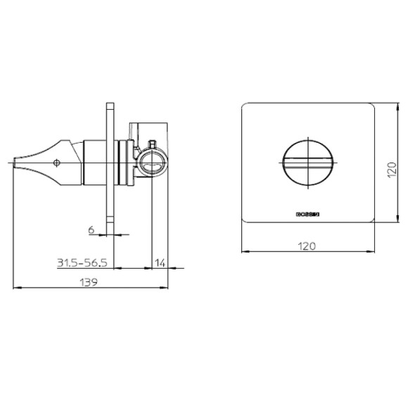 Смеситель для душа Bossini Apice Z00504.073 Черный матовый Смеситель для душа Bossini Apice Z00504.073 Черный матовый