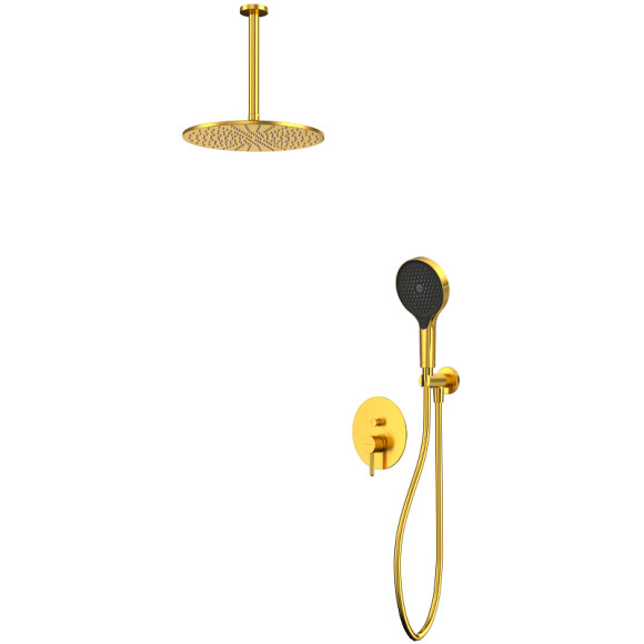 Душевая система Whitecross Y brushed gold YSET12TOPGLB Брашированное золото