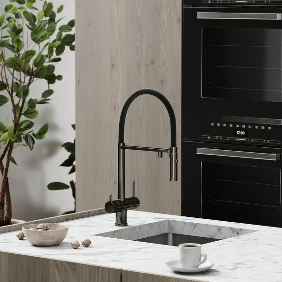 Смеситель для кухни Sancos Imola SC4010GG Вороненная сталь Черный