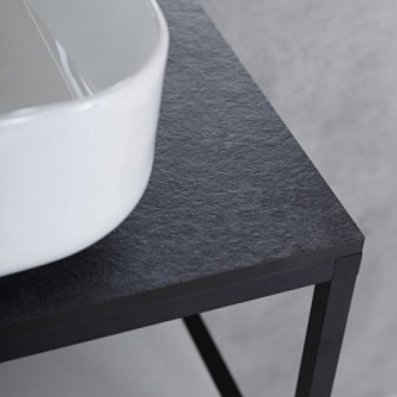 Столешница под раковину Cezares Cadro 120 CADRO-120-HPL-NRM Черная матовая Столешница под раковину Cezares Cadro 120 CADRO-120-HPL-NRM Черная матовая