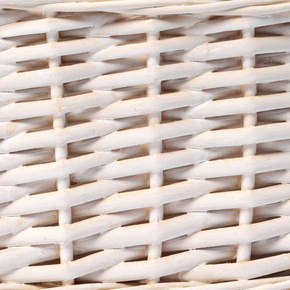 Корзина для белья WasserKRAFT Vils WB-560-L с крышкой Белая