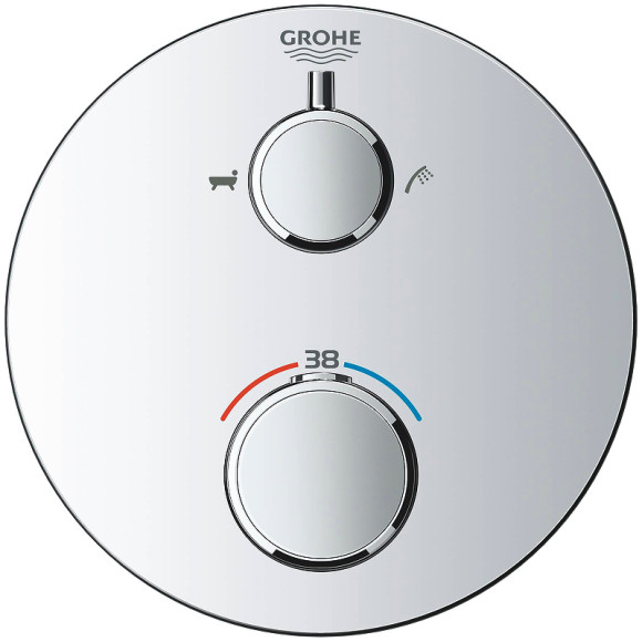 Смеситель для душа Grohe Grohtherm 24077000 с термостатом Хром Смеситель для душа Grohe Grohtherm 24077000 с термостатом Хром