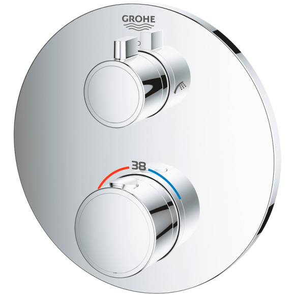 Смеситель для душа Grohe Grohtherm 24077000 с термостатом Хром Смеситель для душа Grohe Grohtherm 24077000 с термостатом Хром