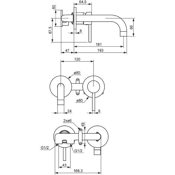Смеситель для раковины Damixa Scandinavian Pure 360260500 Розовое золото